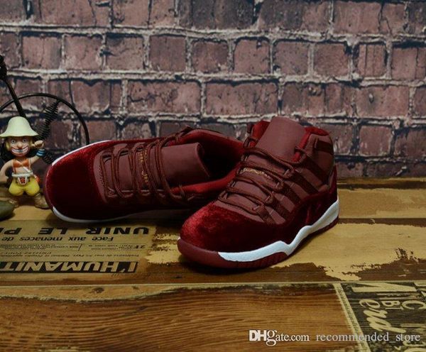 

детская обувь ретро одиннадцать 11 наследница red velvet space jam bred 2018 concord 45 gym red баскетбол обувь молодежные мальчики девочки, Black