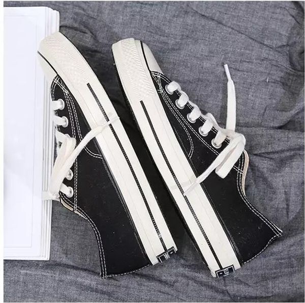 

2019 casual shoes mens for womens canvas red yellow green designer shoes comfortable outdoor women sports shoes size 36-44, Black