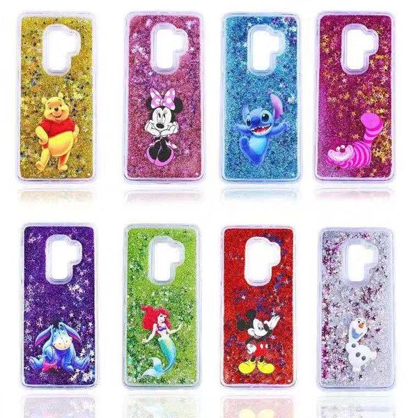 

Симпатичный мультфильм Динамический Гель Bling Блеск Quicksand Liquid Star ТПУ PC Phone Cover Case Shell