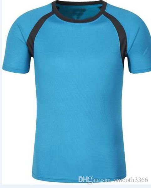 

1014 men's tight clothes running short-sleeved quick-drying t-shirt, Black;blue