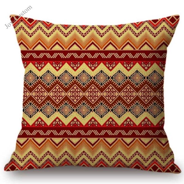 

bohemian pattern design summer home decoration sofa pillowcase cotton linen mediterranean style exotic cushion cover car pillow