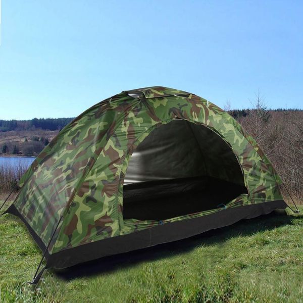 

1-4 person portable party tent camouflage tent outdoor camping recreation couple family camping tents ultraviolet-proof