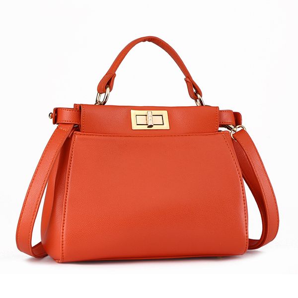 

2019 new travel shoulder handbags female korean fashion pu soft solid color leisure simple elegant large capacity women's bag