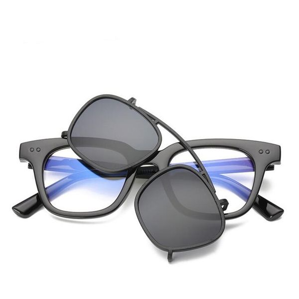 

zxtree 2020 sunglasses women detachable double sunglasses men color coating design driving glasses uv400 z313, White;black