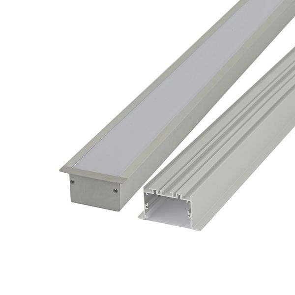 

linear flange aluminium led profile and 65mm wide t type led channel for ceiling or surface mounted light style extrusion for wall