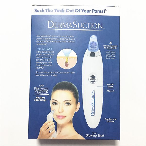 

2019 DermaSuction Remover Очиститель пор лица Электрический вакуумный отсос Удаление переза