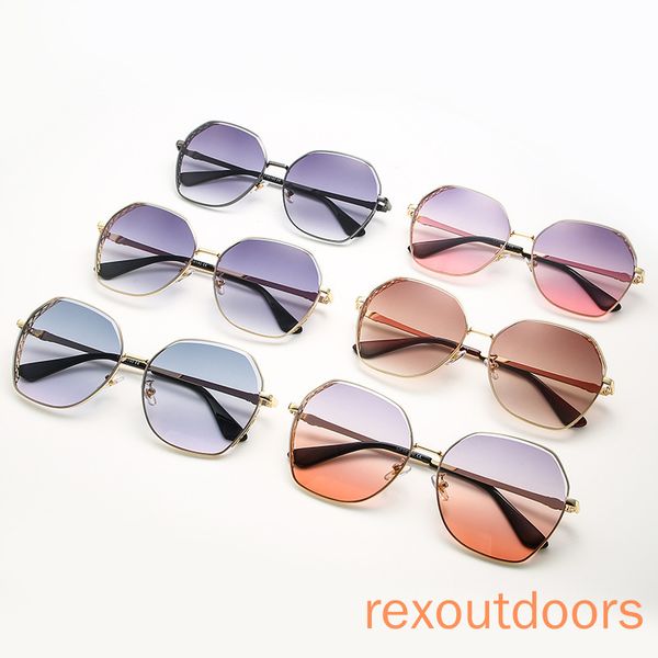 

2020 new cut edge sunglasses trend sunglasses personality hollow all-around glasses