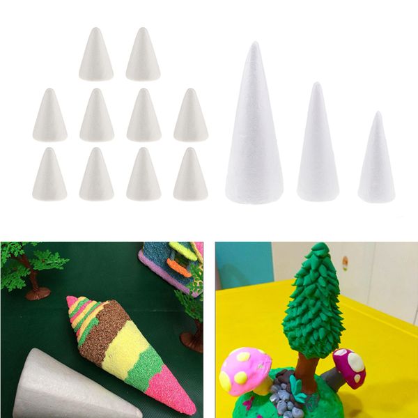 

26 pieces cone shape styrofoam foam craft creative diy handmade party decoration