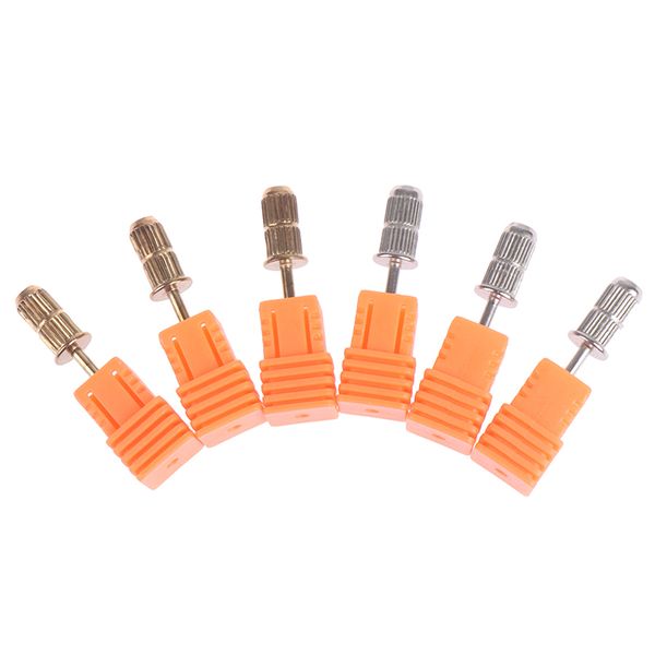 

new 3pcs/lot nail sanding band mandrel holder electric manicure pedicure machine silver nail drill bits pedicure accessories
