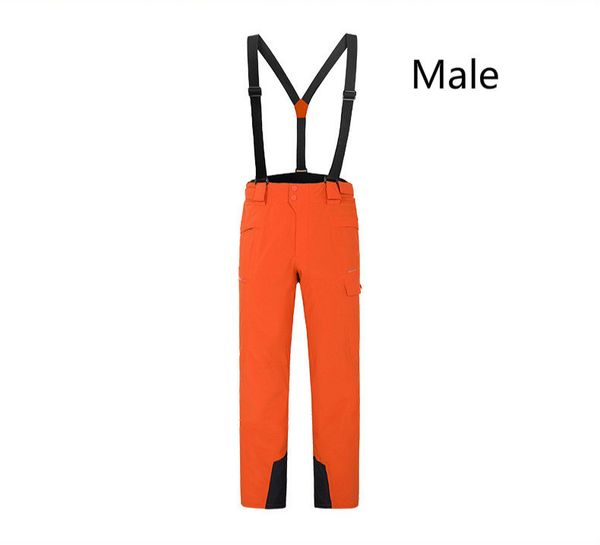 

winter outdoor men women snowboarding warm wear-resistant waterproof windproof ski pants ski trousers with shoulder straps