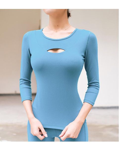 

women gym yoga long sleeve workout fitness running sport t-shirts dance training sportswear, White;red