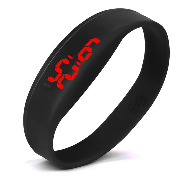 

minimalist netural women men digital wristwatch simple silicone male female watch fashion led sports electronic watch relogio, Slivery;brown