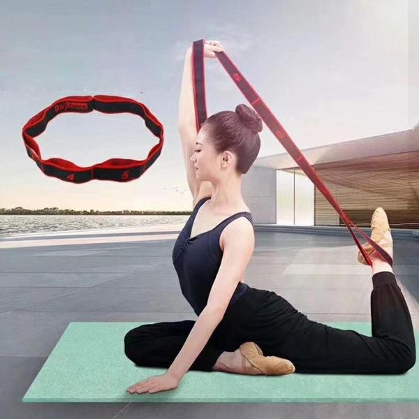 

resistance bands elasticity yoga stretch out strap flexible loops pilates workouts increase energy levels w#