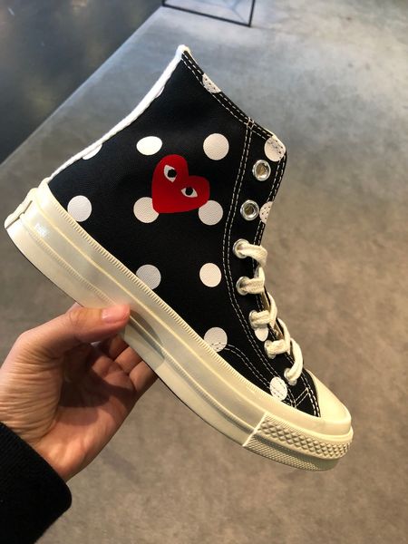 

new play chuck 70 hi cassic 1970s benevolent big eyes casual shoes 1970 mixed rubber campus wild canvas shoes casual training sneakers, Black