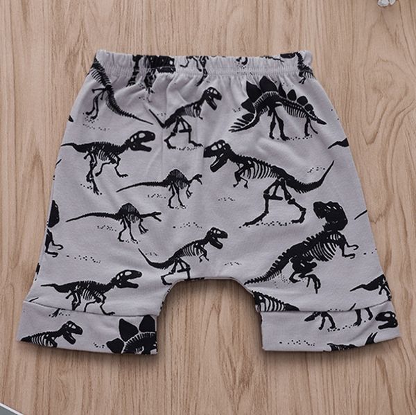 Calças dinossauro impressos Meninos Harem Pants bebê 100% algodão meninas curtas Pant dos desenhos animados da criança Calças Verão Roupas de bebê DHW3460