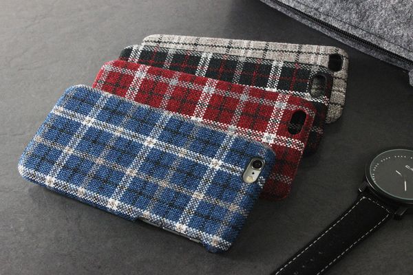 

for iphone xs max x xr phone case cloth craft plaid cloth for iphone 7 8 plus multicolor pc hard cell phone cases