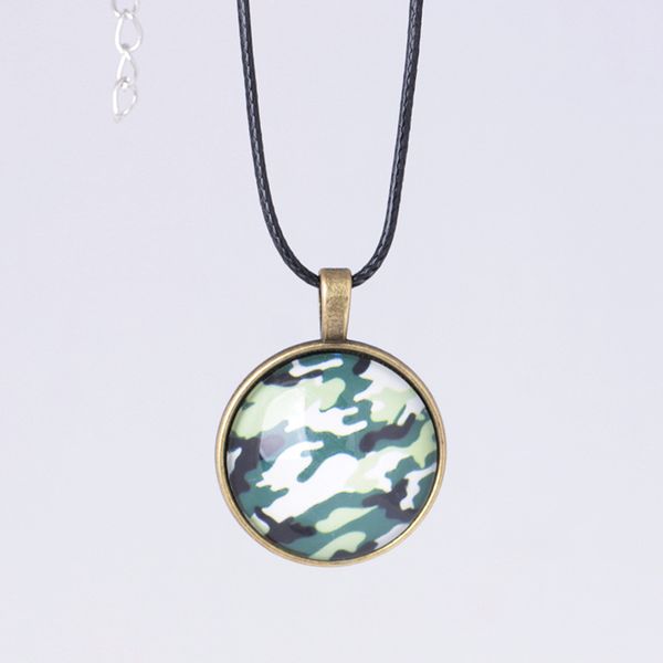 

стеклянный шарик ожерелье с подвеской, Silver