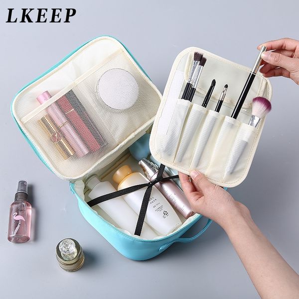 

women's travel organization beauty cosmetic make up storage cute lady wash bags handbag pouch portable supplies