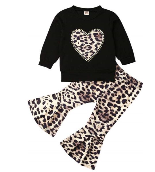 

fashion toddler baby girls shirt+pants outfit autumn clothes set, White