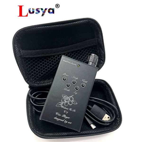 

new version portable walnut v2s mp3 professional lossless fidelity music mp3 hifi music player g3-002