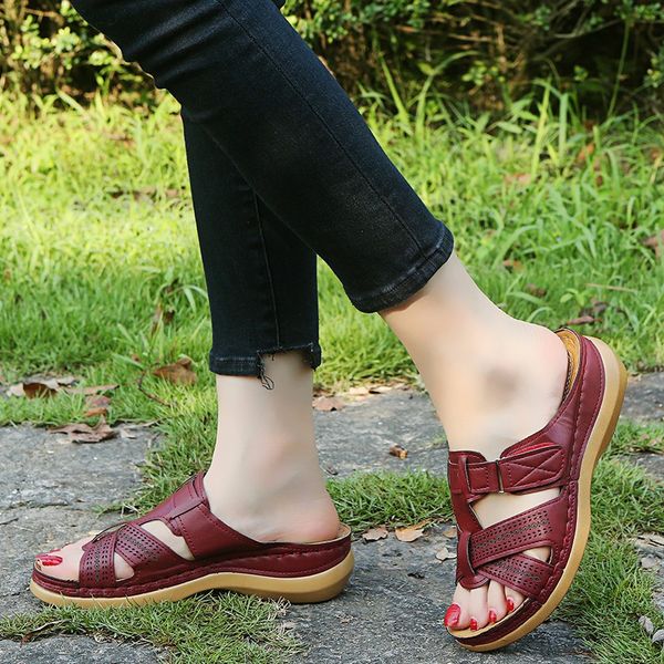 

2019 designer slipper leather flip flop slides luxury women summer sandal outdoor beach slippers size 35-43, Black