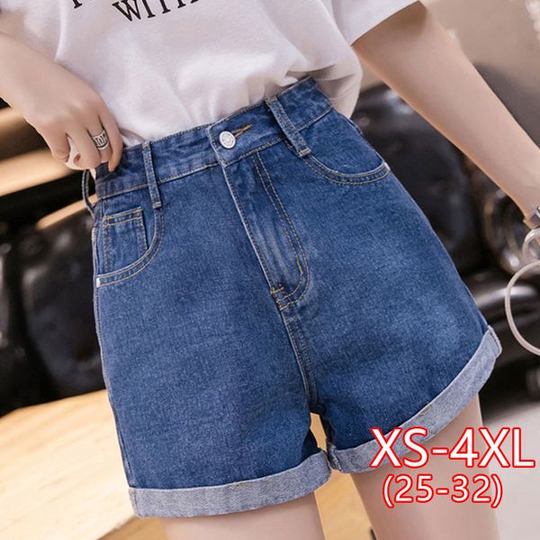 

women loose casual denim short new korean fashion high waist denim shorts female high waist jean short woman summer plus size, White;black