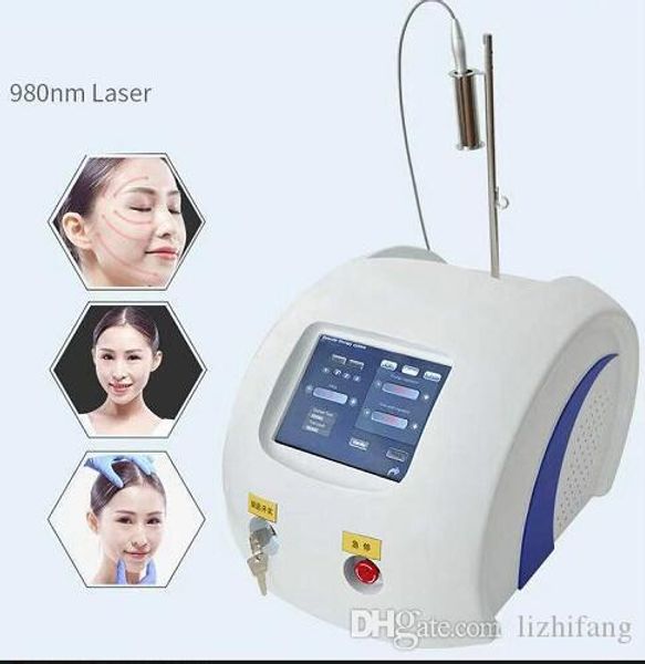 

30w high intensity spider vein removal machine 980nm diode laser varicose veins vascular removal machine 980nm wavelength, Black