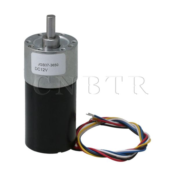

cnbtr metal 47rpm dc12v d-shaft brushless geared electric motor with encoder