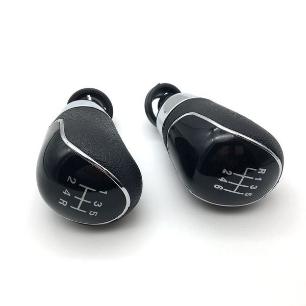 

silver/ black car gear manuel stick shift knob shifter knob for focus 2 mondeo 3 c-max s-max transit galaxy fiesta