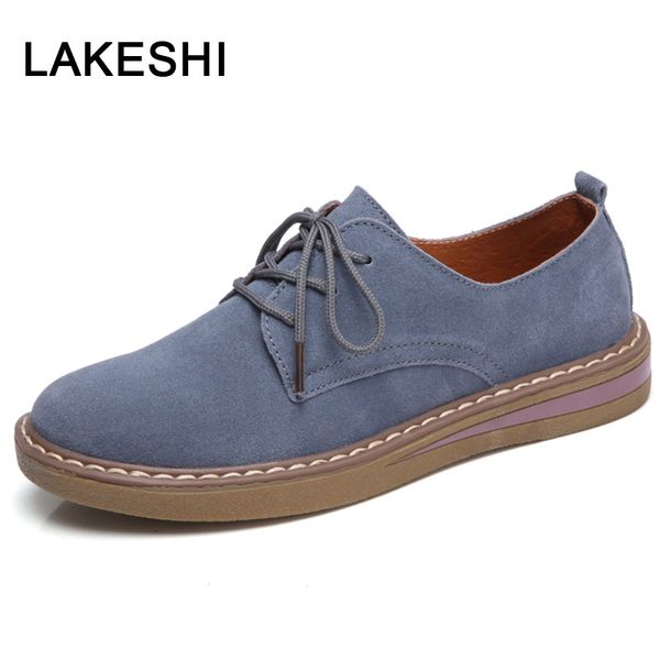 

oxford shoes for women flat shoes women fashion spring suede leather sneakers lace up oxfords flat creepers, Black