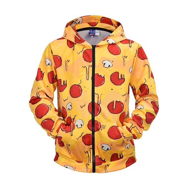

men's casual 3d new style jacket geometric print hooded sweater coat long sleeve hooded coat hoodie blouse 19sep03, Black;brown
