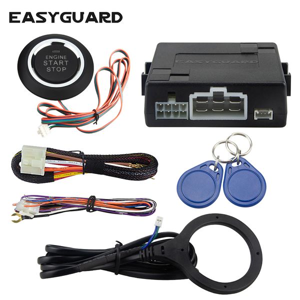 

universal rfid car alarm system with remote engine start s push button start s work with original car alarm