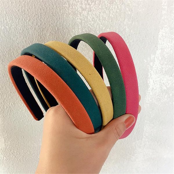 

children girl kids solid fabric hairbands headbands fashion head wear accessories festival party gift-swd-w19, Slivery;white