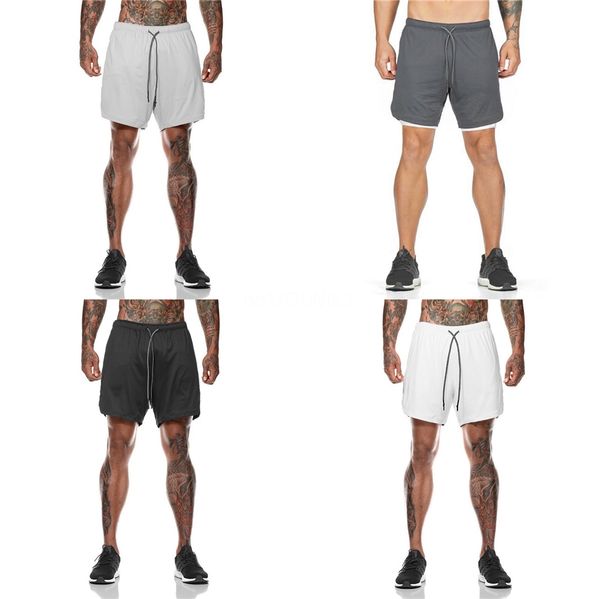 

2020 summer running shorts men sports jogging fitness shorts quick dry mens gym men sport gyms short pants #538, White;black