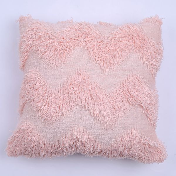 

cushion/decorative pillow soft short plush cushion cover 45x45cm one-sided tassel waist pillowcase home sofa chair birthday festival gift
