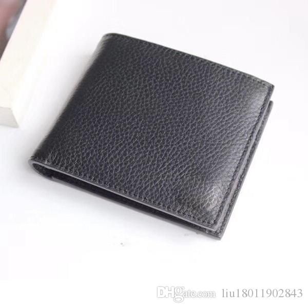 

100% leather men's purses premium leather cowhide purses short style purses,black short wallet dollar card pocket wallet 473922, Red;black