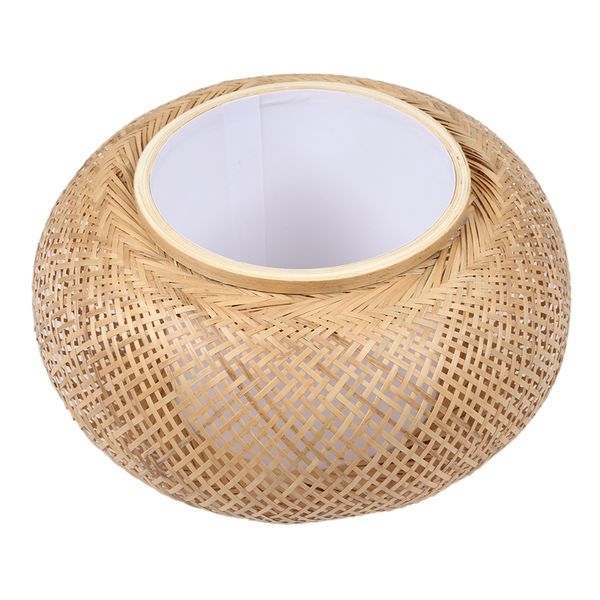 Freeshipping Bambu Lampshade Pingente Teto Teto DIY Vime Rattan Lamp Shades Weave Luz de suspensão (não contém lâmpadas)