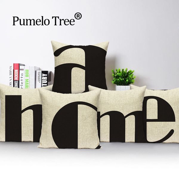 

letter simple cushion decorative cushions dropshipping cushion cover black white print decorative cushion covers pillow cover