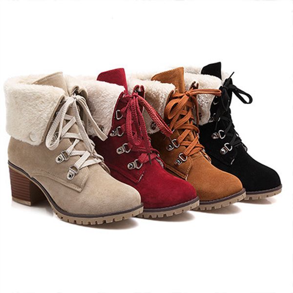 

high-heeled cotton boots, anti-skiing boots, flip-flops, lady, Black