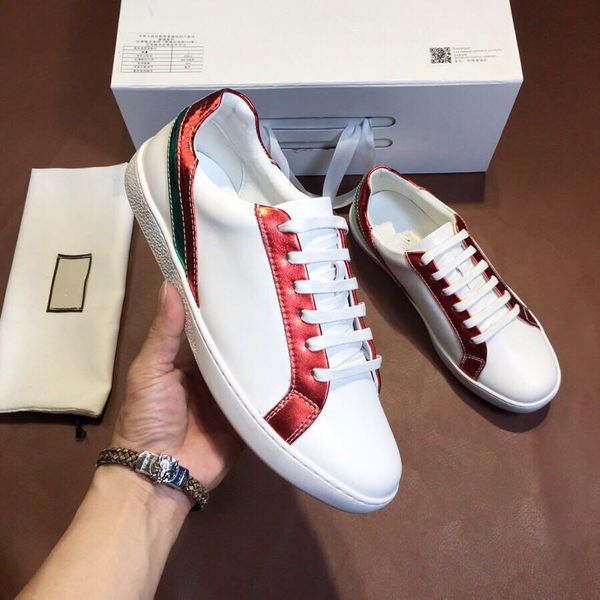 

new ace embroidery small bee black white casual flat shoes sneakers for men and women walking shoes 38-44 18633861