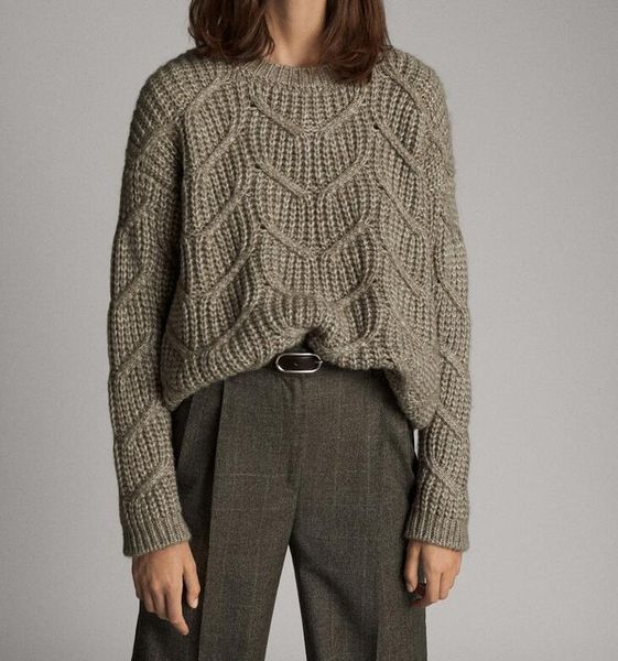 

women's sweaters women sweater spring/summer 2021 knitted pullover fashion casual loose knit top, White;black