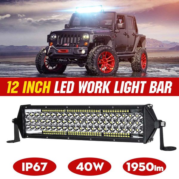 

11" 12" 22" car led bar work light bar white ip67 for jeep pickup tractor boat offroad off road 4wd 4x4 truck suv atv driving