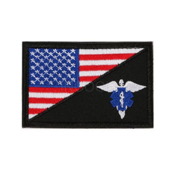 US Medical Cross International Rescue Ricamo Patch Emblema tattico Morale Patch Distintivi militari Applique Ricamate Patch