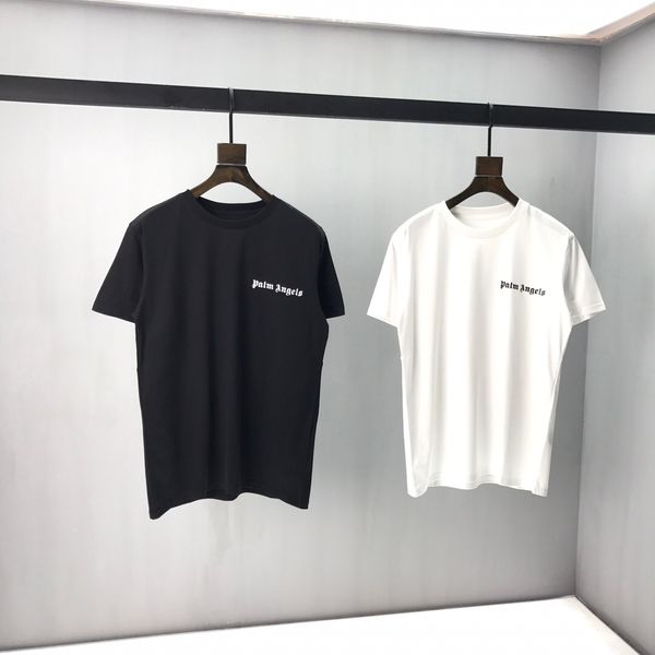 

luxury mens designer t shirt famous brand letter printing mens designer short sleeves black white men women hip hop tees 110s, White;black