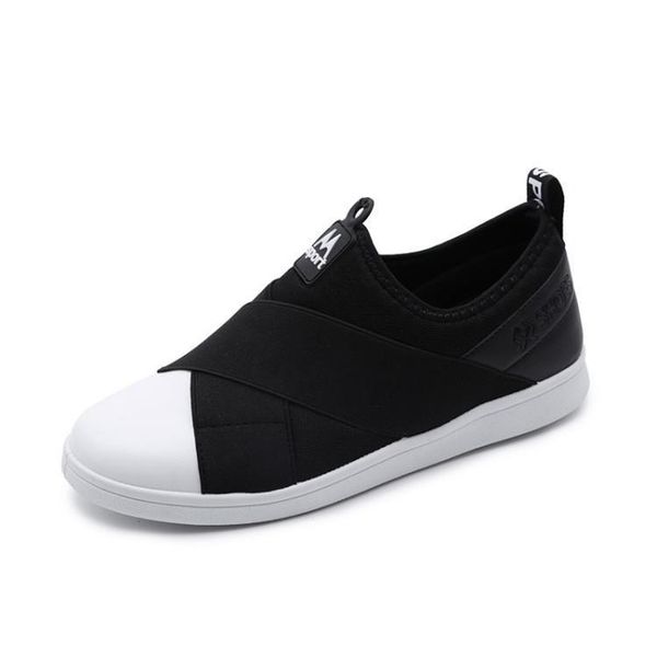 

2019 new leather shoes handmade brand tenis feminino women casual shoes cross-belt sneakers fashion flats vulcanized, Black