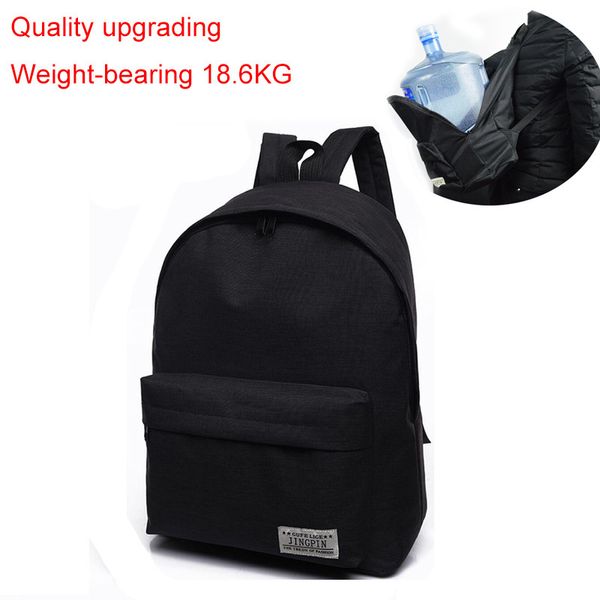 

men male canvas black backpack college student school backpack bags for teenagers mochila casual rucksack travel daypack