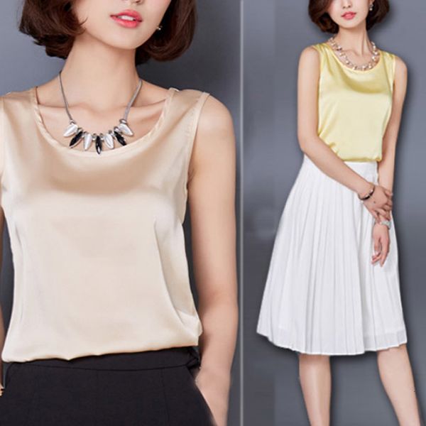 

ladies tank female plus size s xxl 2019 new women sleeveless casual o neck vest summer ladies solid 1pc, White