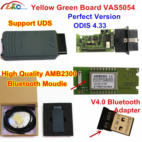 

new a+ vas5054 full chip +oki amb2300 moudle bluetooth 4.0 more stable vas 5054a odis 4.33 support uds protocol diagnostic tool