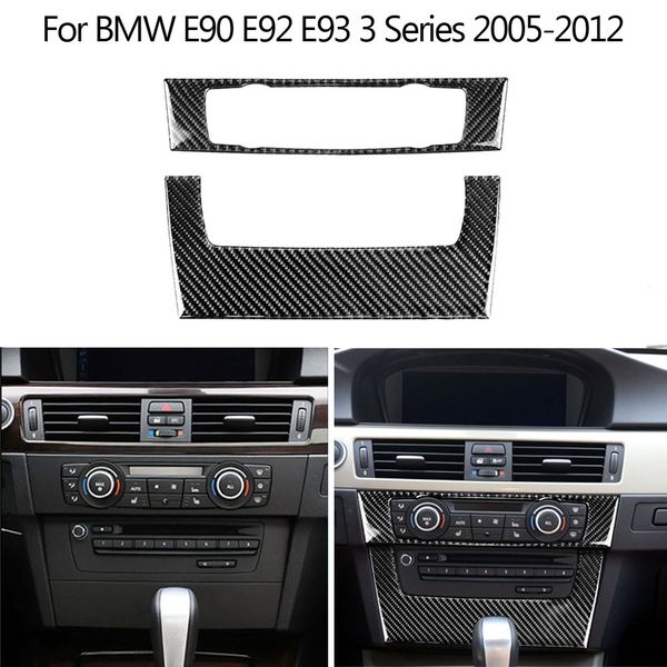 

car cd audio air conditioning panel strip frame for 3 series e90 e92 e93 central control decal interior decoration