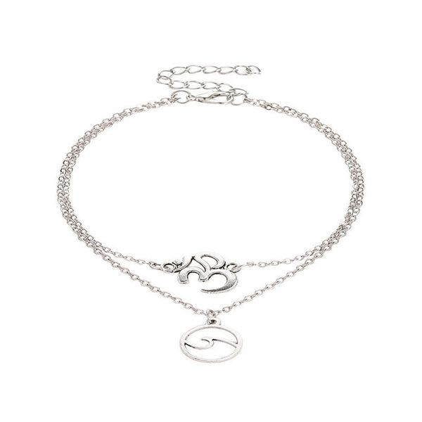 

биек волн двђлойнй би anklet би letters 3d wave ножной, Red;blue